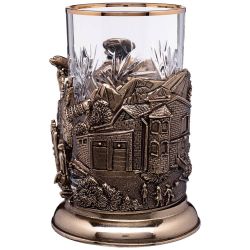 СТАКАН С ПОДСТАКАННИКОМ "УСПЕШНЫЙ ЧЕЛОВЕК" 250 МЛ