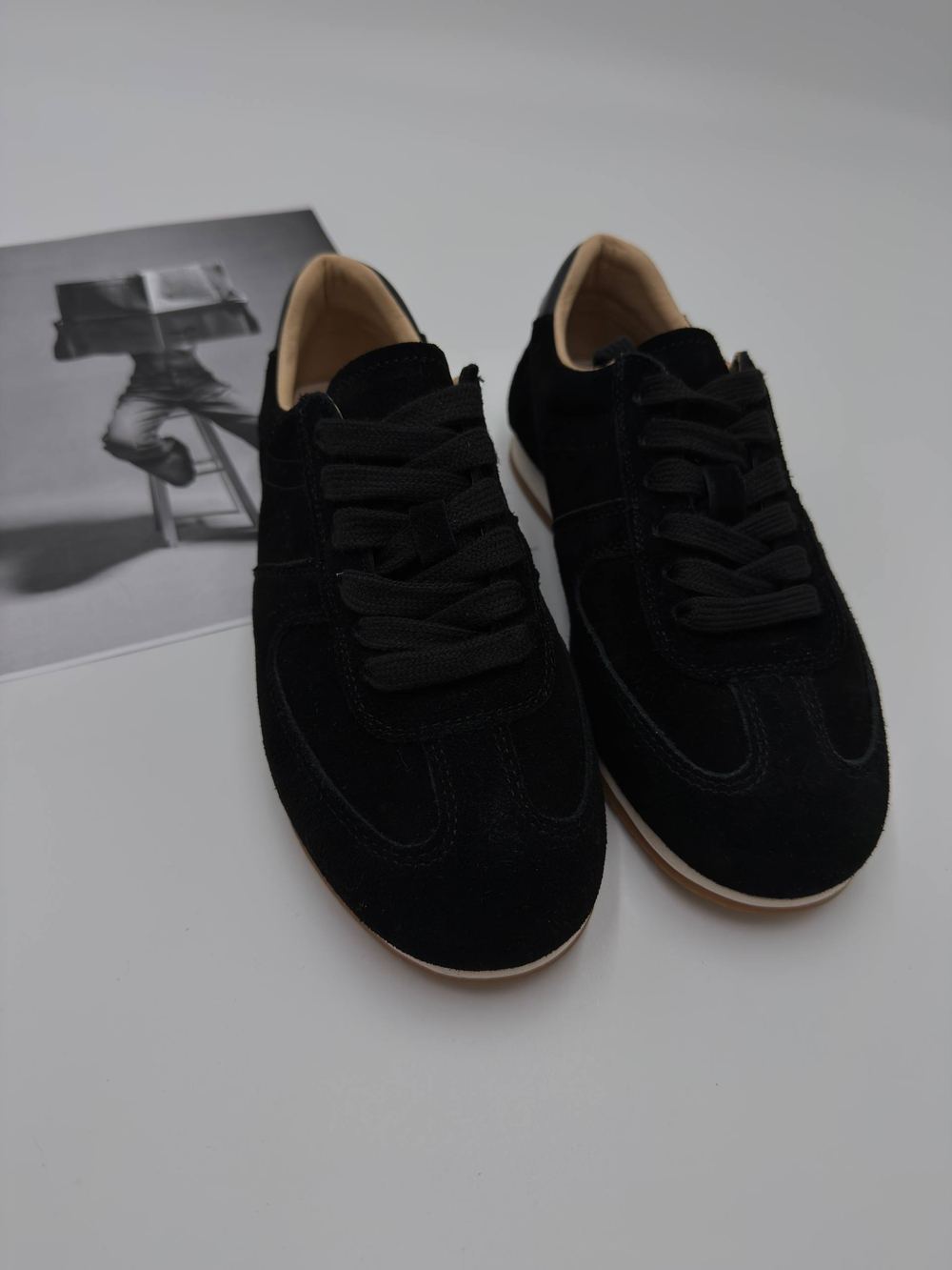 Кроссовки женские натуральная кожа арт. 286-1 цвет "чёрный"