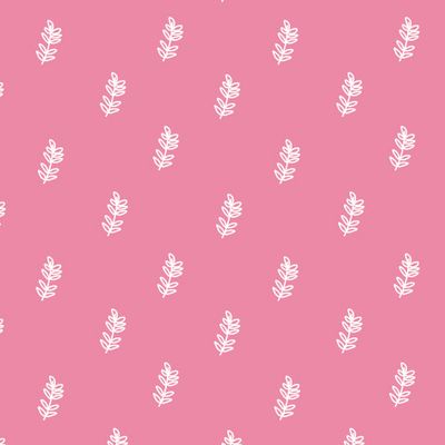 Бесшовный паттерн с белыми цветами на розовом