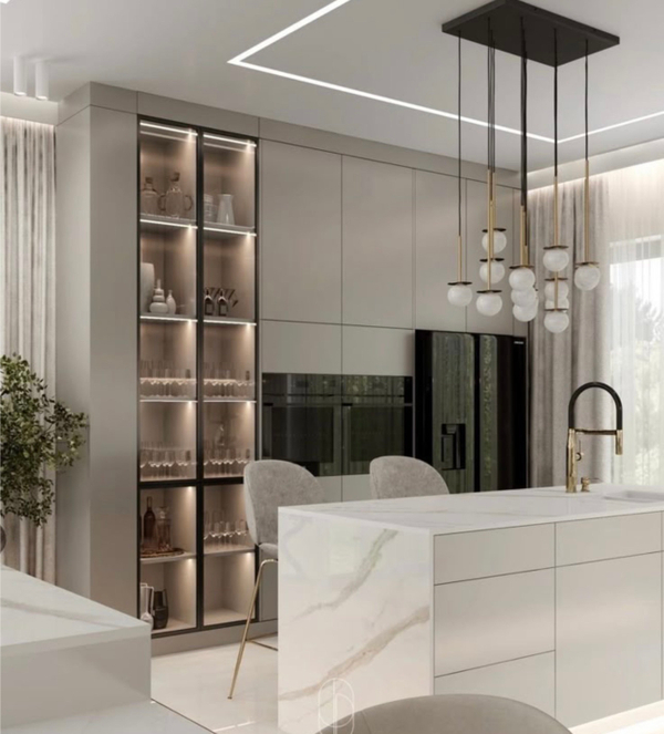 Примеры современных кухонь в дизайне из интернета