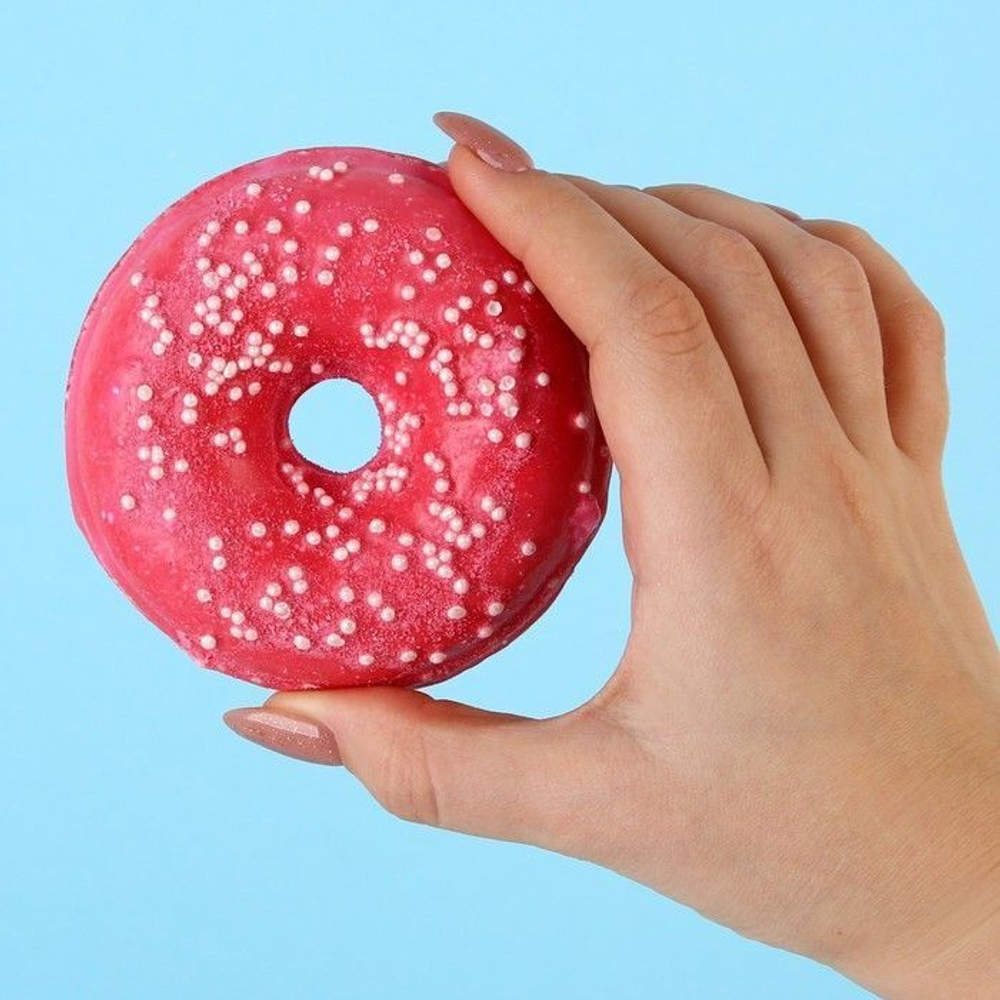 Бурлящий пончик «Малиновый шок» - 130 гр.