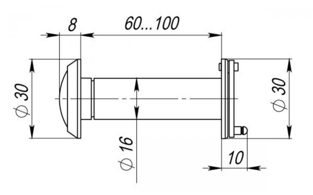 Глазок ARMADILLO DV-PRO 3/100-60/BR/HD (DVG3/HD) 16/60*100 (стеклянная оптика) AB бронза