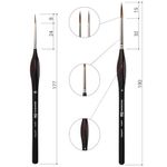 Кисти художественные набор 5 шт., синтетика, BRAUBERG ART CLASSIC, ЭРГОНОМИЧНЫЕ, 200950