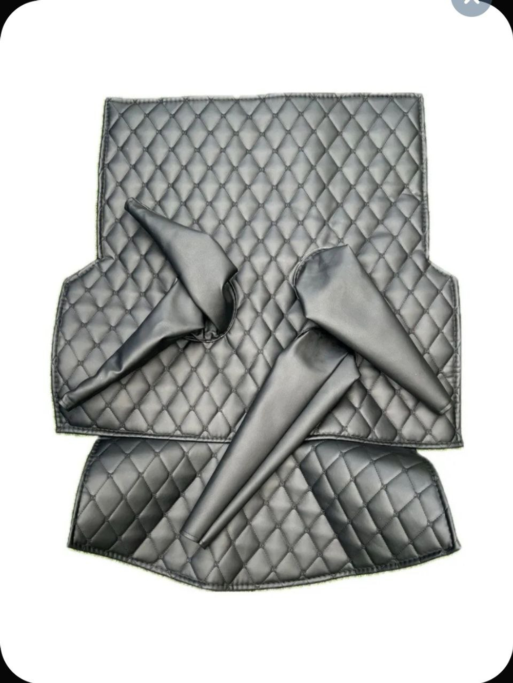 Обшивка-обивка салона УАЗ 469, 7 предметов (чёрная нить Бабочка)