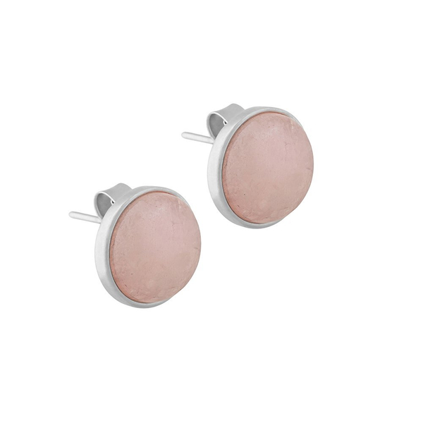 Серьги пусеты Possebon Pearl Quartz Rose A1992.9 R/S