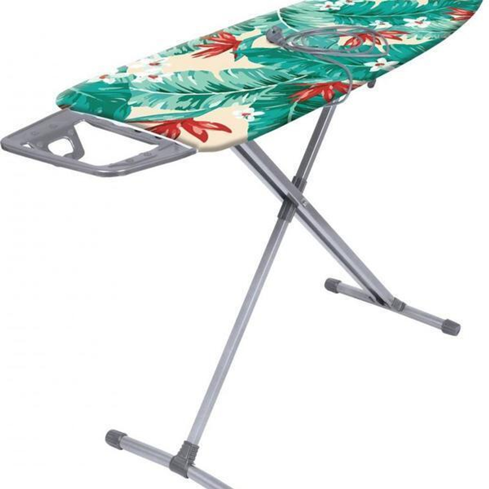 Доска гладильная Ника 10 (Н10/2 с тропическими листьями)