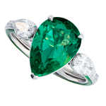 Кольцо с Изумрудом и Бриллиантами, R0020-20/2