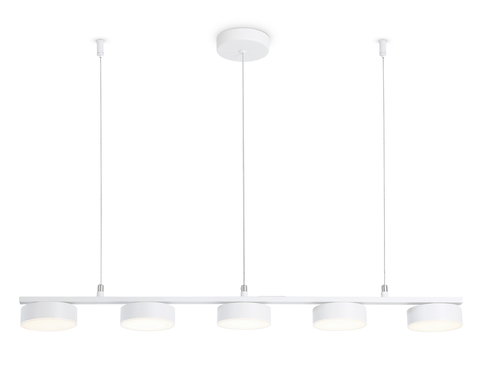 Светильник светодиодный подвесной FL51733/5 WH белый 3000K/4200K/6400K 25W 800*100*1000 (Без ПДУ)