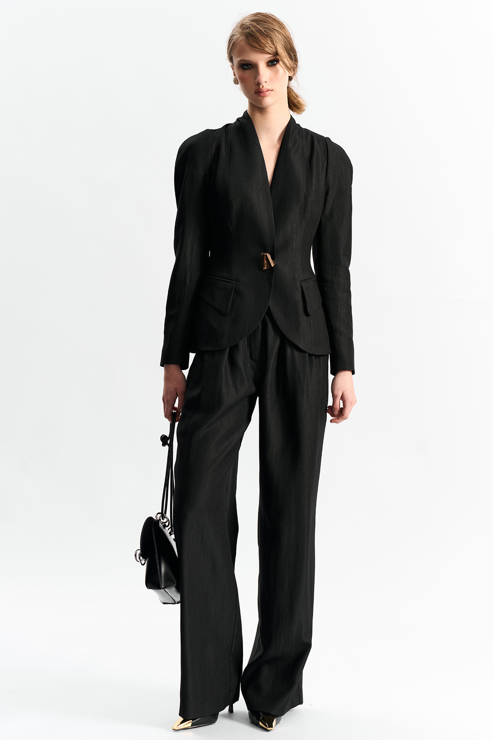 Брюки-палаццо 1276 черный