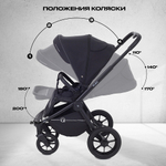 Детская коляска Rant Flex 3 в 1 RA077 Black