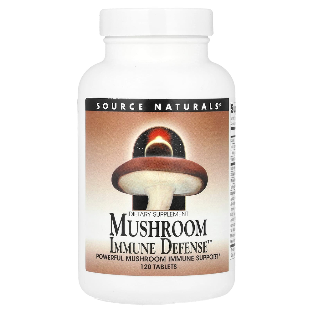 Source Naturals, Mushroom Immune Defense™, 120 таблеток