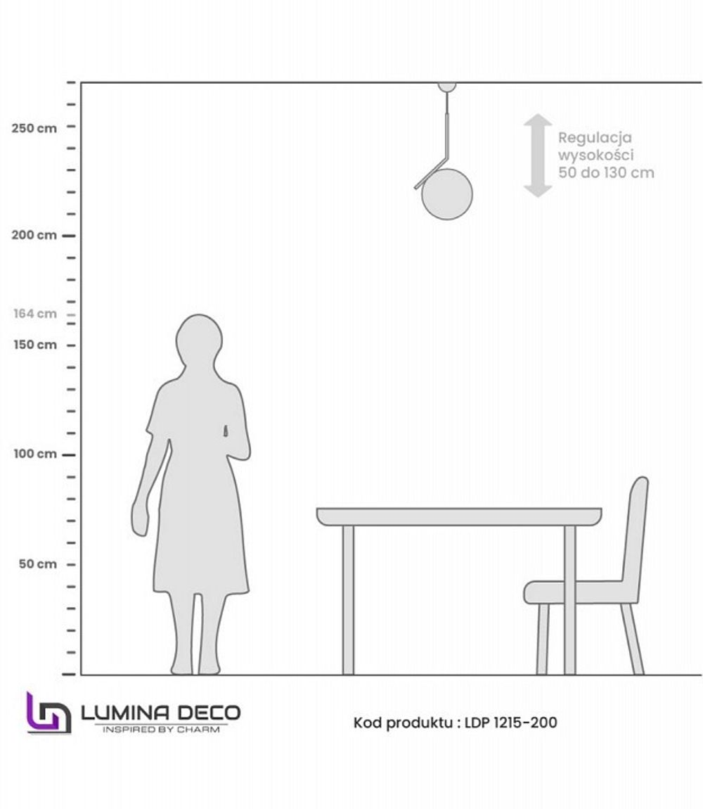 Подвесной светильник LUMINA DECO Sorento LDP 1215-200 WT+GD