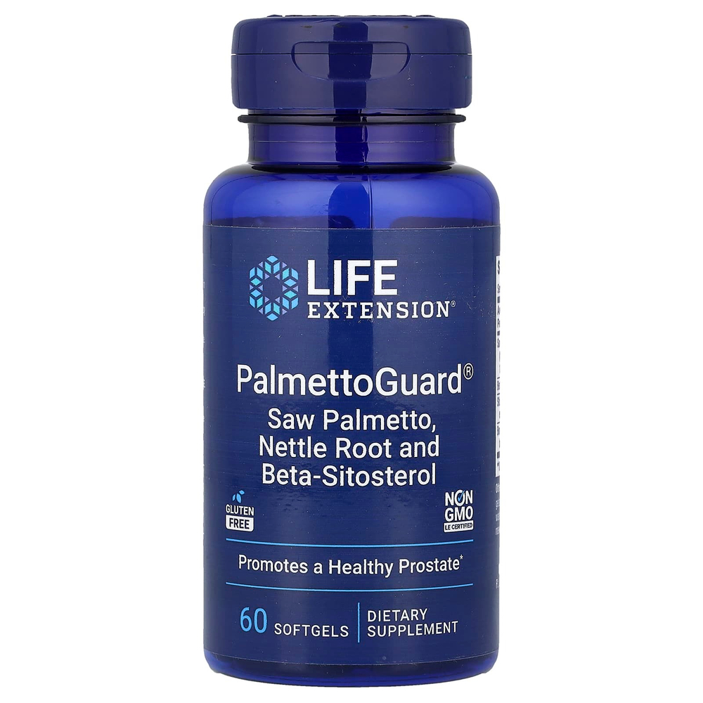 Life Extension, PalmettoGuard®, сереноя, корень крапивы и бета-ситостерол, 60 капсул