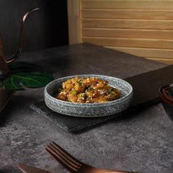 Тарелка с бортом d 14,3 см h2,5 см глазурь Glossy Stone Untouched Taiga P.L. Proff Cuisine [1]