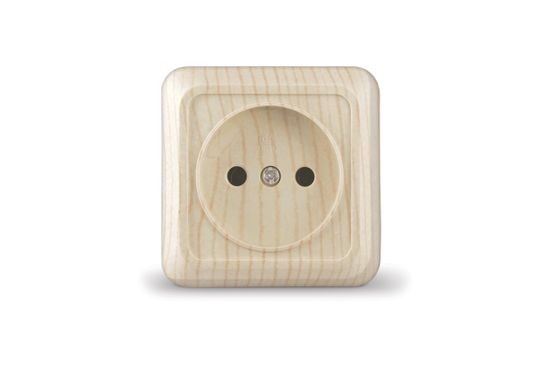 Розетка UNIVersal Олимп СОСНА 1-местная о/п б/з 16А 250В