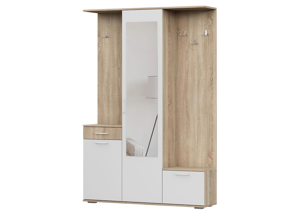 Прихожая ПР-1 (Дуб Сонома/Белый)