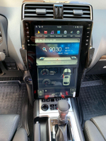 Автомагнитола Тесла стиль для Toyota Land Cruiser Prado 150 2018-2022
