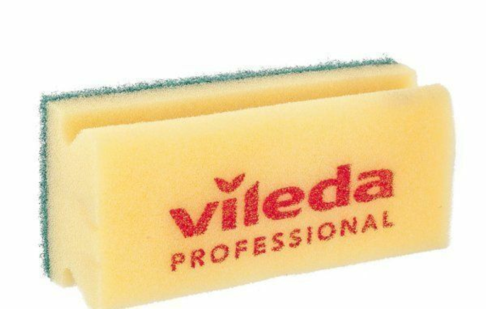 Губка Vileda зеленый абразив