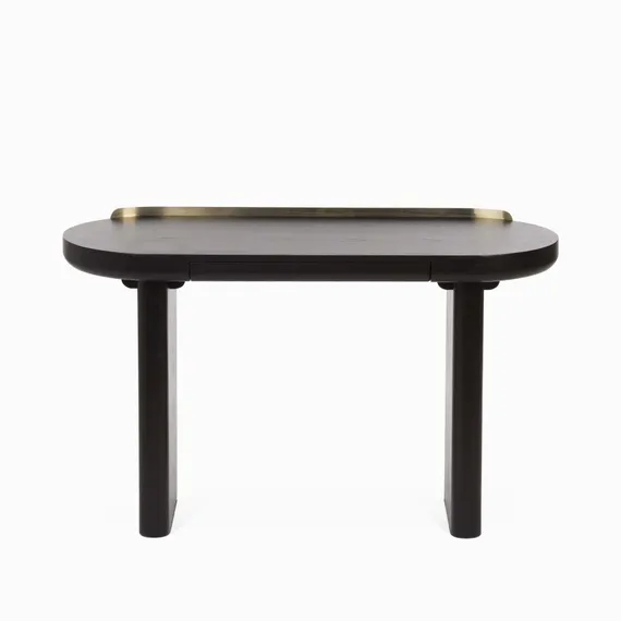 Письменный стол с ящиком Salmon 128х50 см, черный