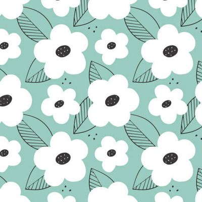 Цветы с листочками