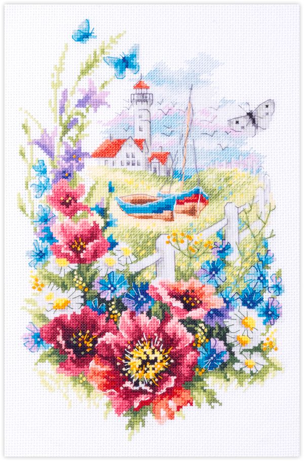 Набор для вышивания нитками Чудесная игла, Загадаю удачу! 18х29 см