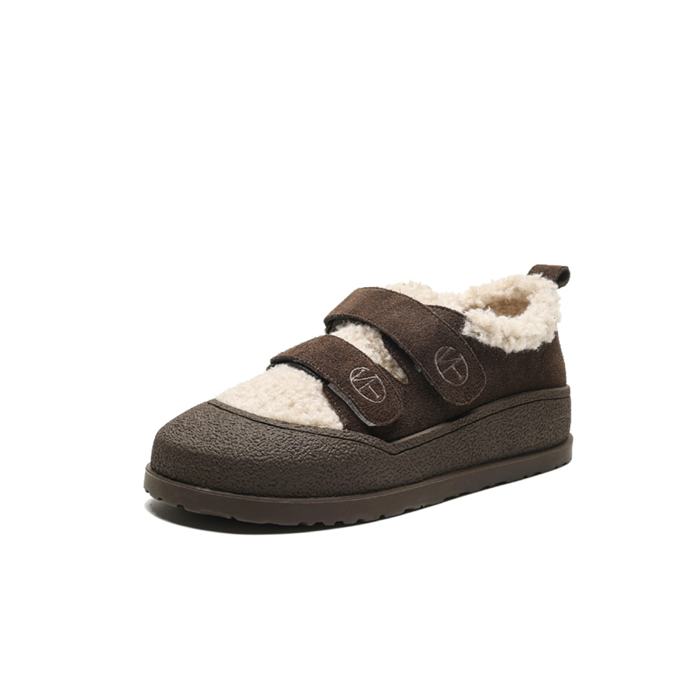 【dme】 Cow Split Leather Casual Shoes 1.2cm Women"s Coffee