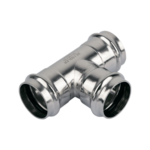 Трехраструбный пресс-тройник ДУ-22*22*22mm из нержавеющей стали TIM ZTI.531.222222