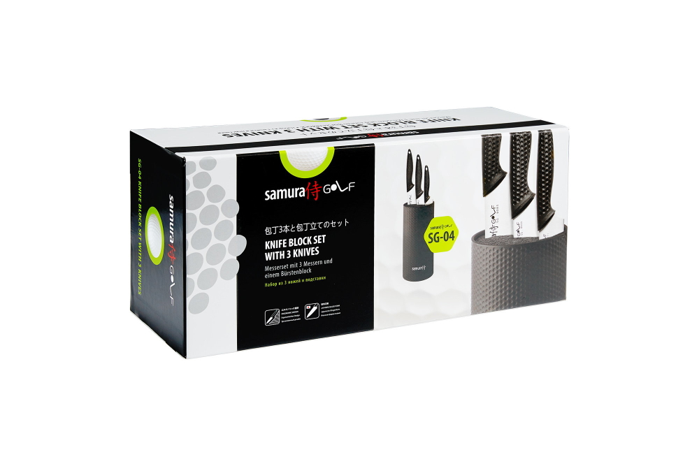 Набор ножей 3шт и подставка Samura Golf