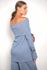 Lilit брюки из шерсти в голубом