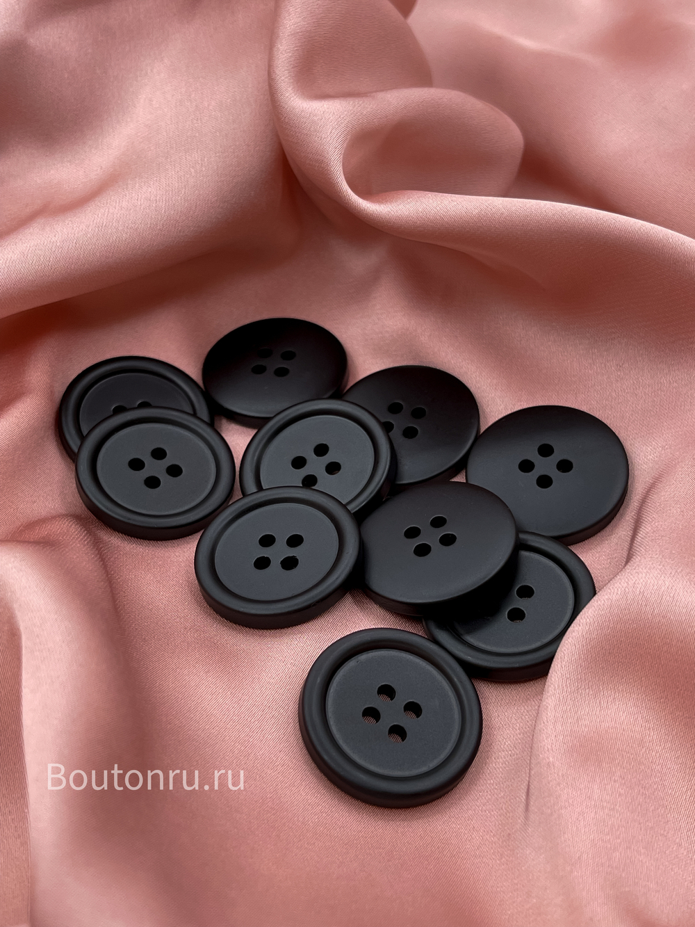 Пуговицы на прокол17 черные
