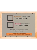 Рамка для постера и фотографий 60x70