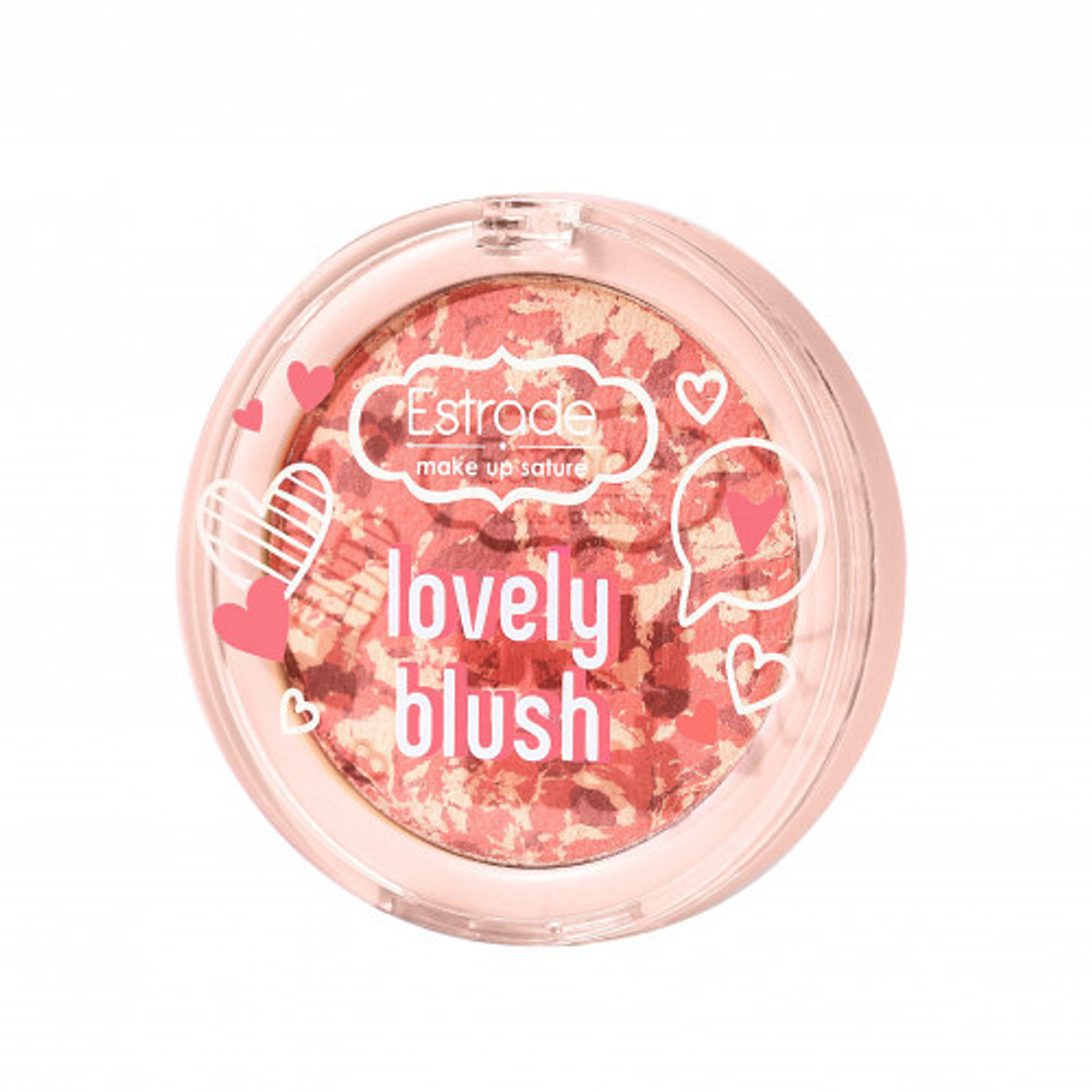 Estrade Румяна для лица Lovely Blush, компактные, тон №203, Розовый, 5 гр