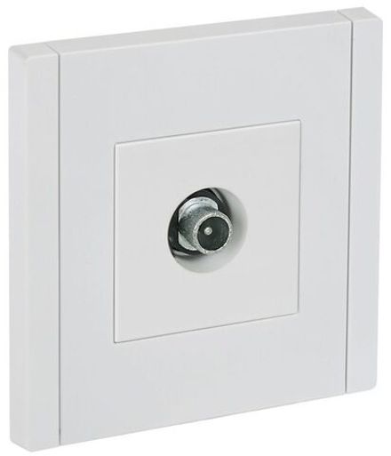 Розетка TV проходная FORTE&PIANO FP229 бел. IEK FP-A10-P-K01