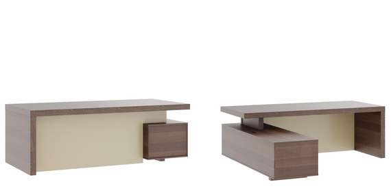 Стол письменный с тумбой большой