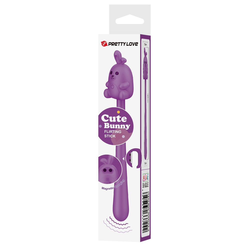 Фиолетовый гибкий вибратор - 14,2 см. (Цвет: фиолетовый)