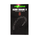 KORDA Крючок Kurv Shank-X №8 с бородкой 10шт