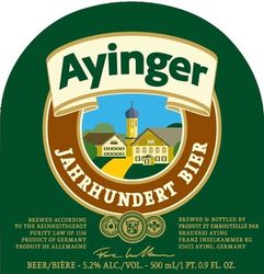 Пиво Ayinger Jahrhundert Bier Пиво Ayinger Jahrhundert Bier