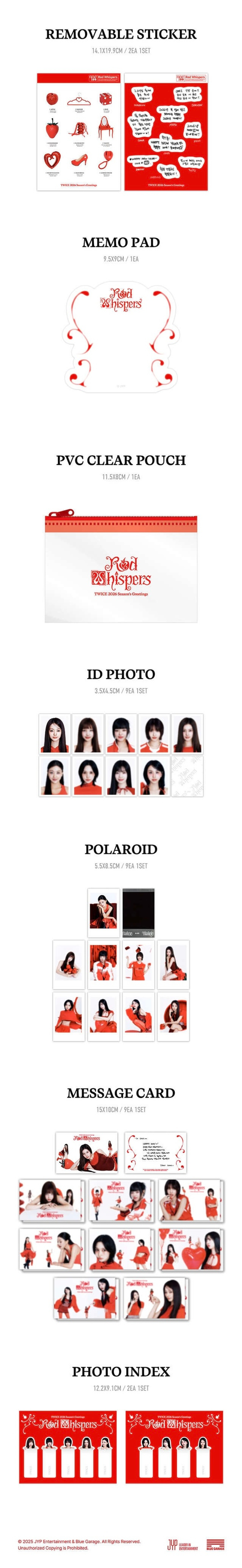 Набор TWICE 2026 SEASON'S GREETINGS 'RED WHISPERS'