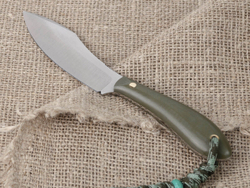 Нож для бушкрафта "Канадец", сталь VG-10/Elmax, рукоять G10 (олива)