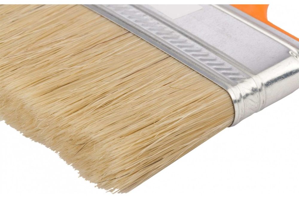 Кисть флейцевая для фасадных работ, 70х12 мм, натуральная щетина, пластиковая рукоятка// Matrix