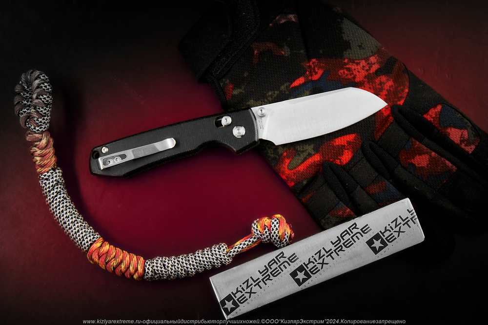 Нож Vosteed Raccoon CB сталь 14C28N Satin Cleaver рукоять Black Micarta