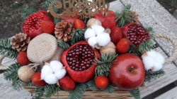 Фруктовый букет " Зимние краски"