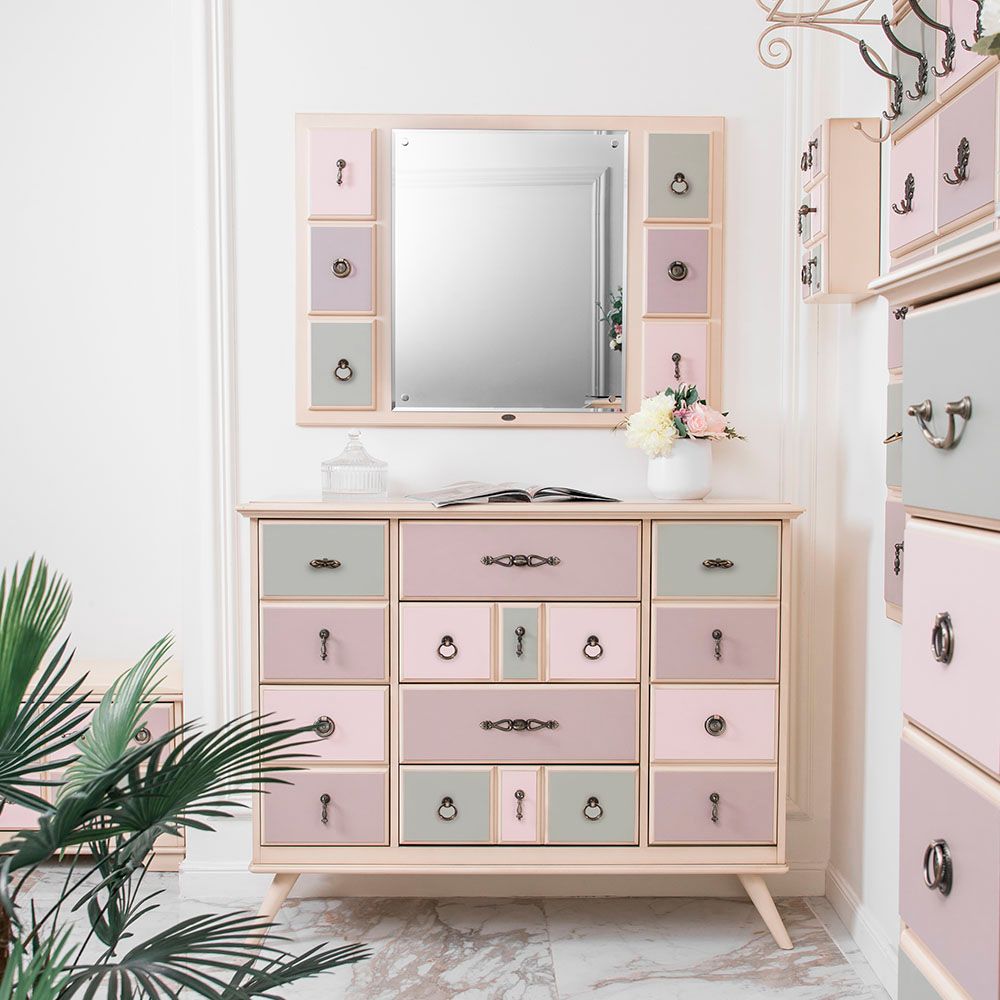 Зеркало настенное Пандора 2 Айвори Акварель