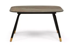 "Верона" журнальный столик из HPL 70х50, H40, каркас черный муар, цвет столешницы "винтаж"