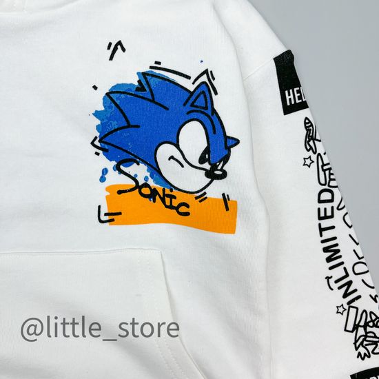 Толстовка из футера (тонкого) "Соник"