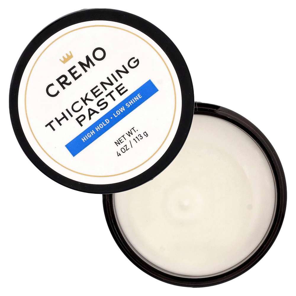 Cremo, Утолщающая паста, высокая фиксация, слабый блеск, 113 г (4 унции)