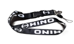 Hino (черный) / Брелок, шнурок для ключей на шею Hino (Хино), ланъярд, крафт, черный (1 шт)