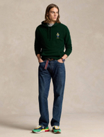 Хлопковая Худи POLO RALPH LAUREN - темно-зеленый(710946003)