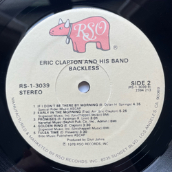 Винтажная виниловая пластинка LP Eric Clapton Backless (США 1978)
