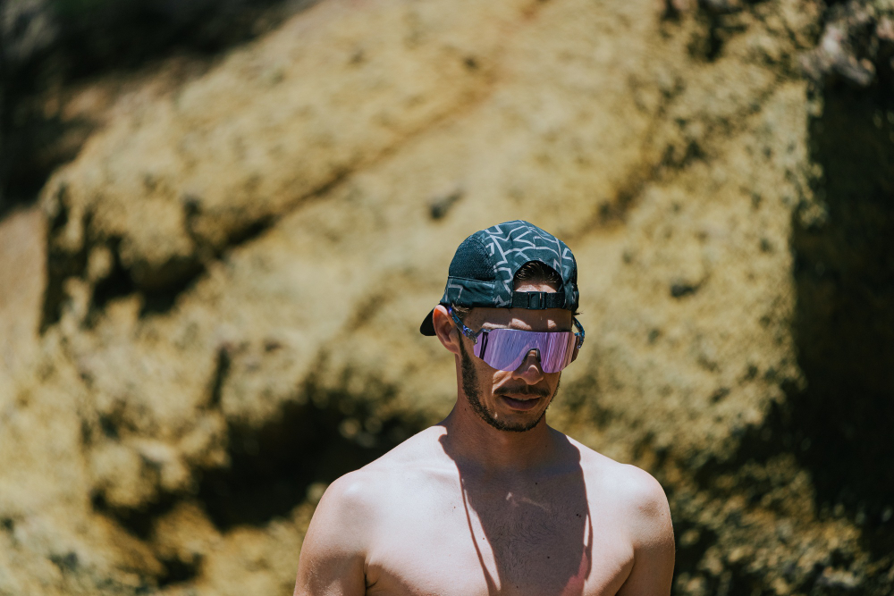 Спортивные очки с диоптриями HILX Savage (L) Shiny Crystal Grey Purple / Purple Lens